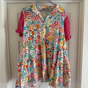 Floral Multicolor Mini Dress